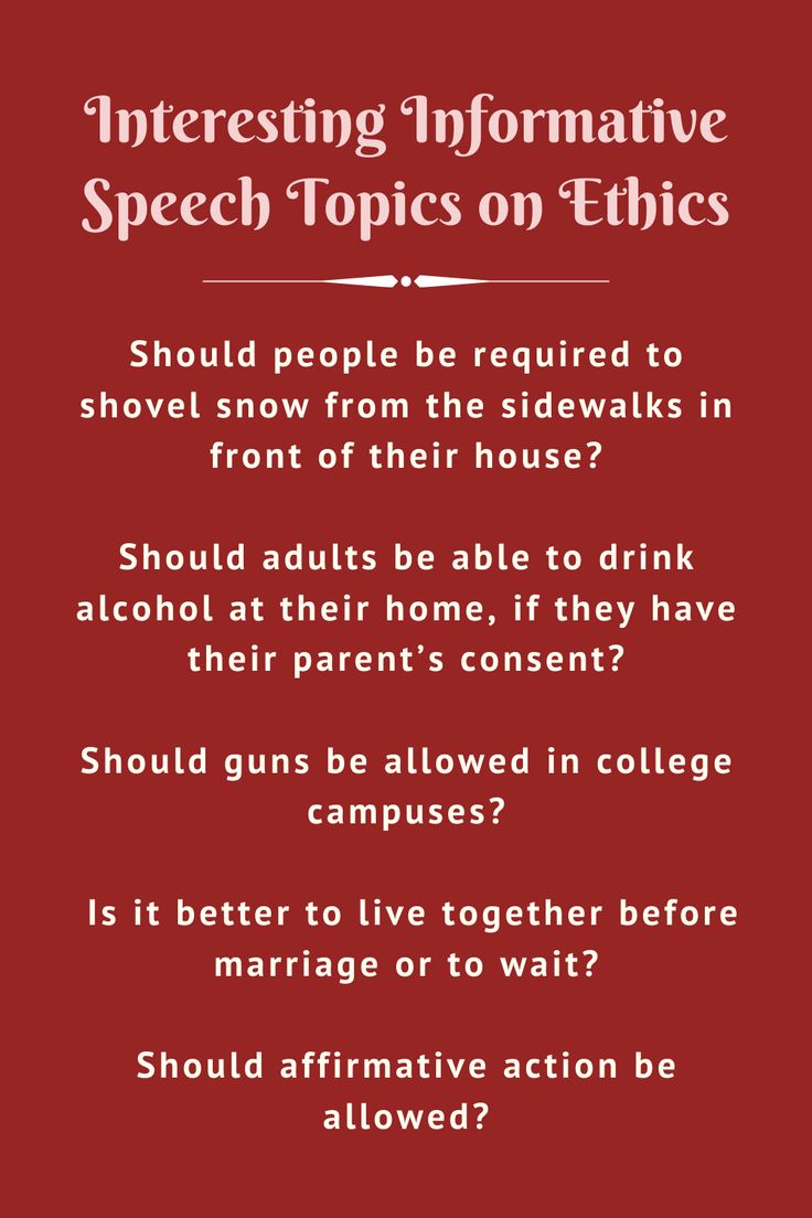 Great Informative Speech Topics For College Students