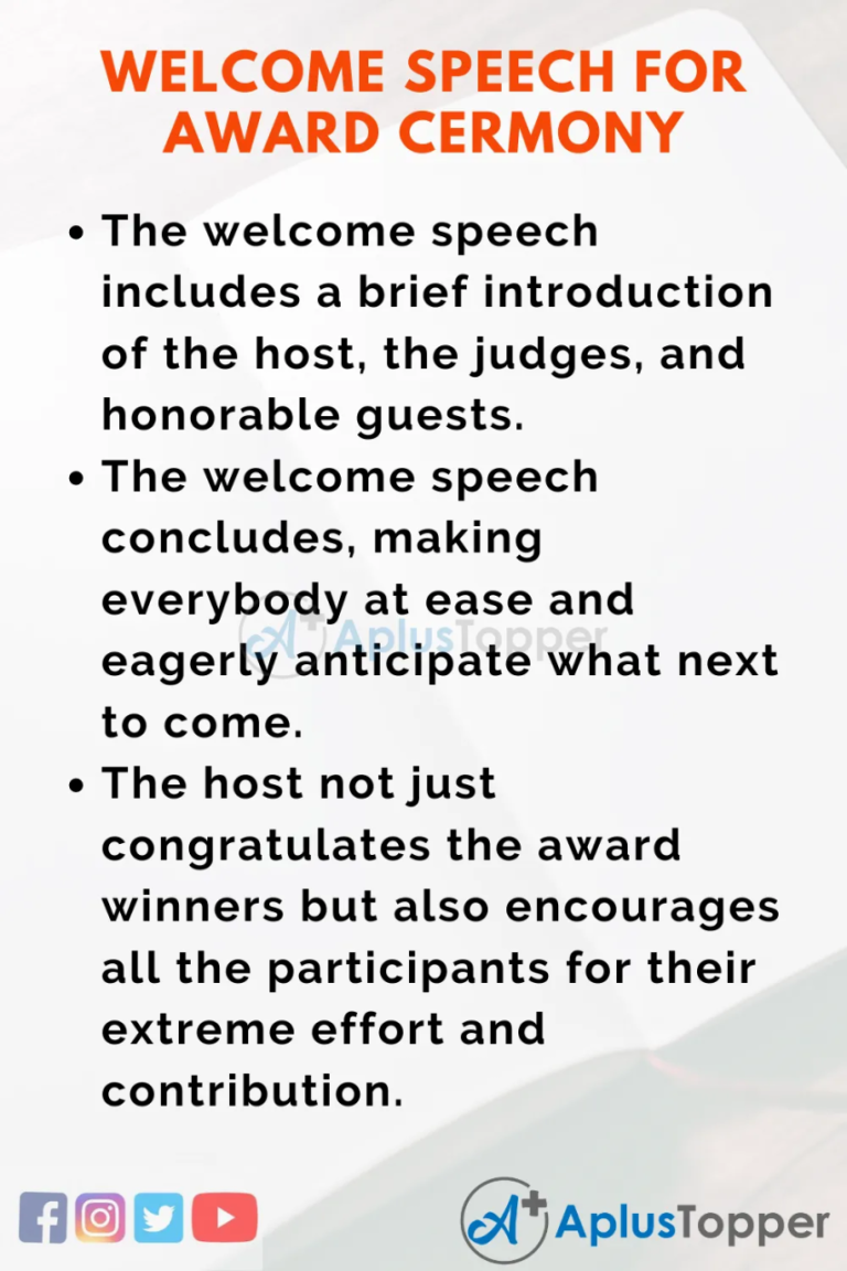 How To Introduce In Speech Competition