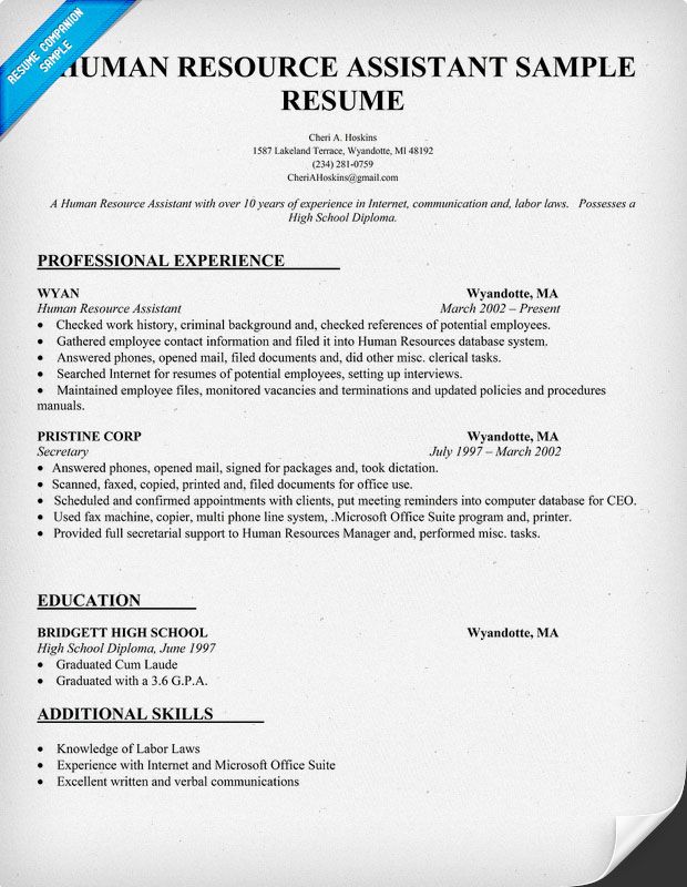 What To Put On Resume For Secretary