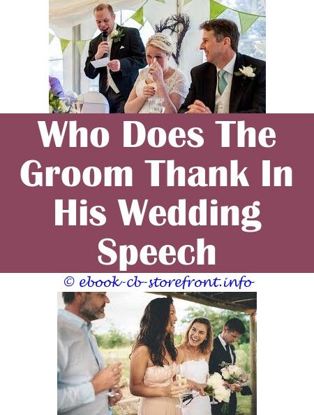 Who Does The Groom Thank In His Wedding Speech