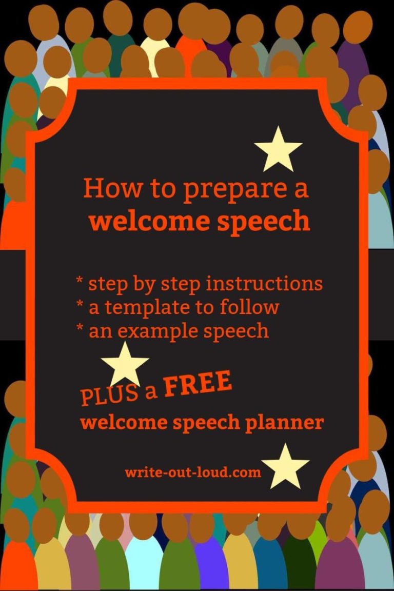 How To Write An Event Speech