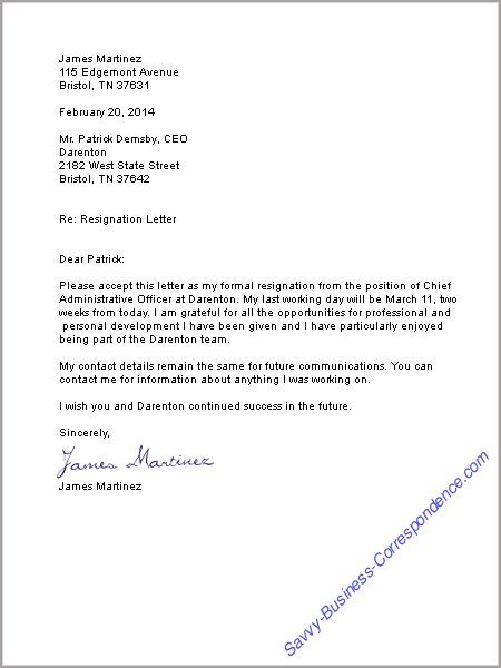 Business Letter For A Job