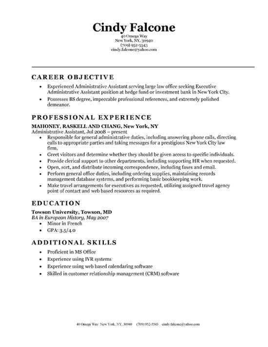 Assistant Store Manager Cv Example