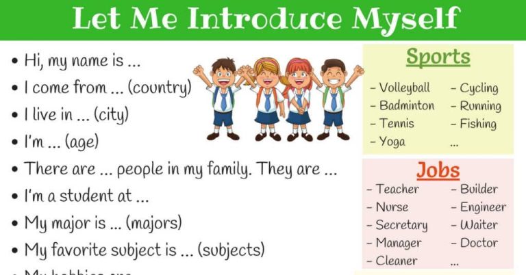 How To Introduce Myself Before A Speech