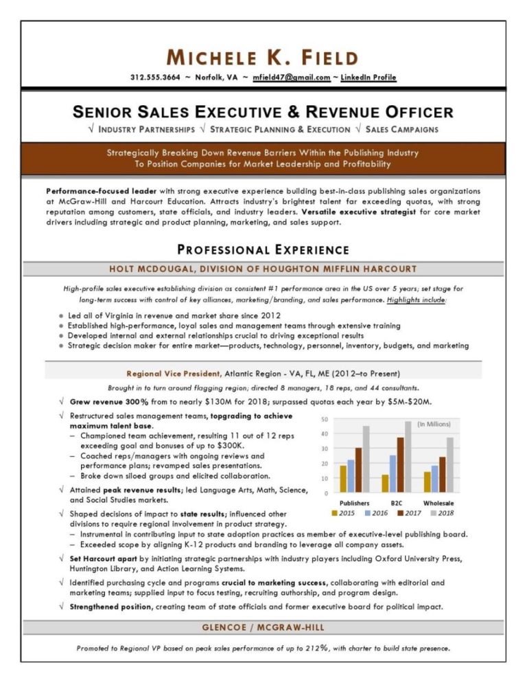 Best Regional Sales Manager Resume