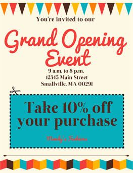 Grand Opening Ideas For Boutique