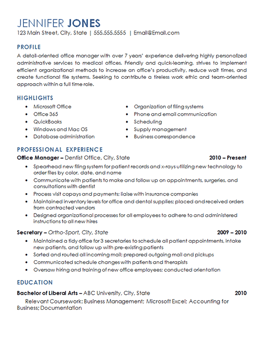 Relevant Experience Resume Examples