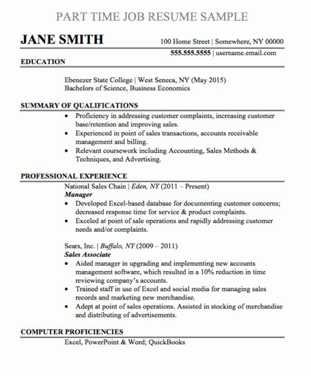 Experienced Resume Template Word