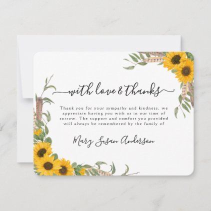 What To Say In Funeral Thank You Notes