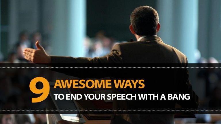 How To Conclude A Speech