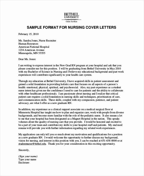 Rn Cover Letter Template Free