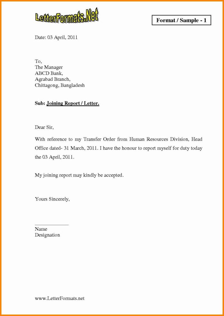 Letter Writing To Branch Manager