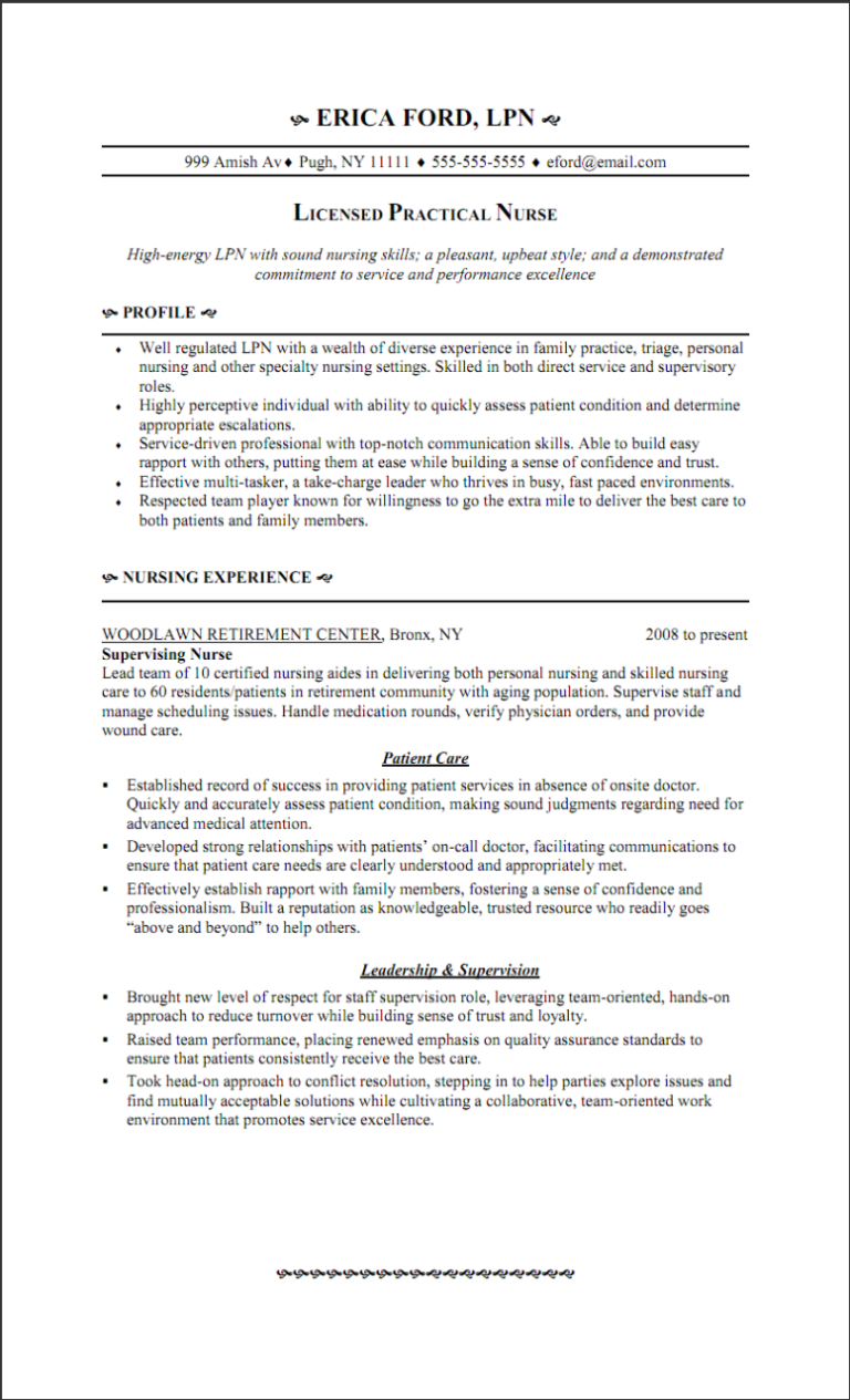 Practical Nursing Cover Letter Examples