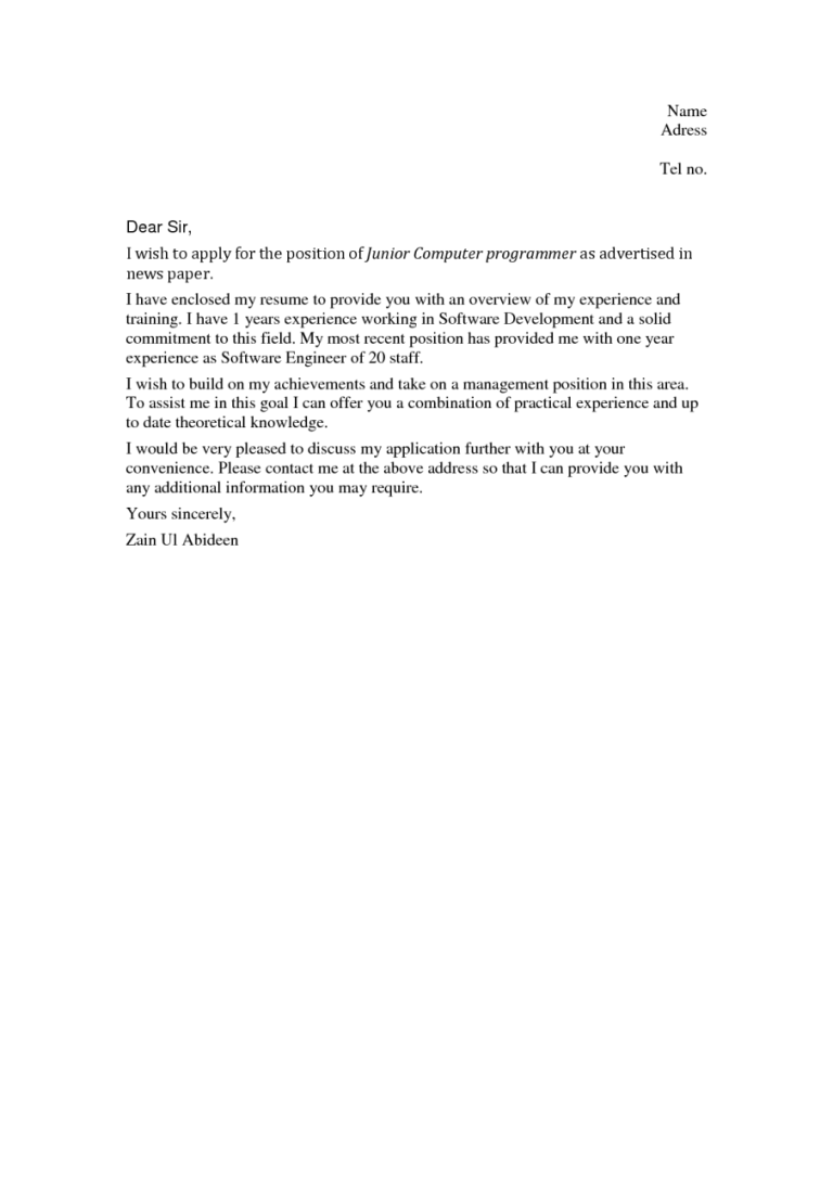 Cover Letter Template Retail No Experience