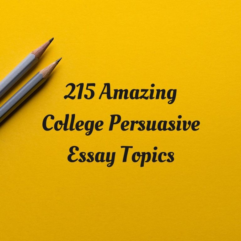 Persuasive Essay Topics For University Students