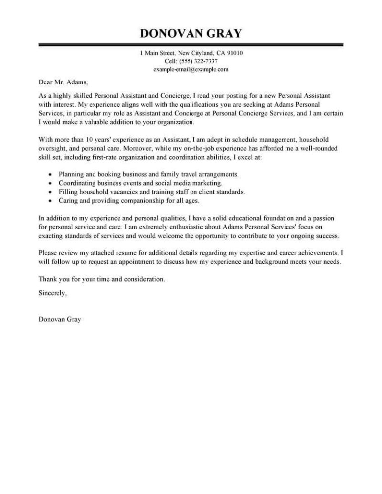 Client Service Associate Cover Letter