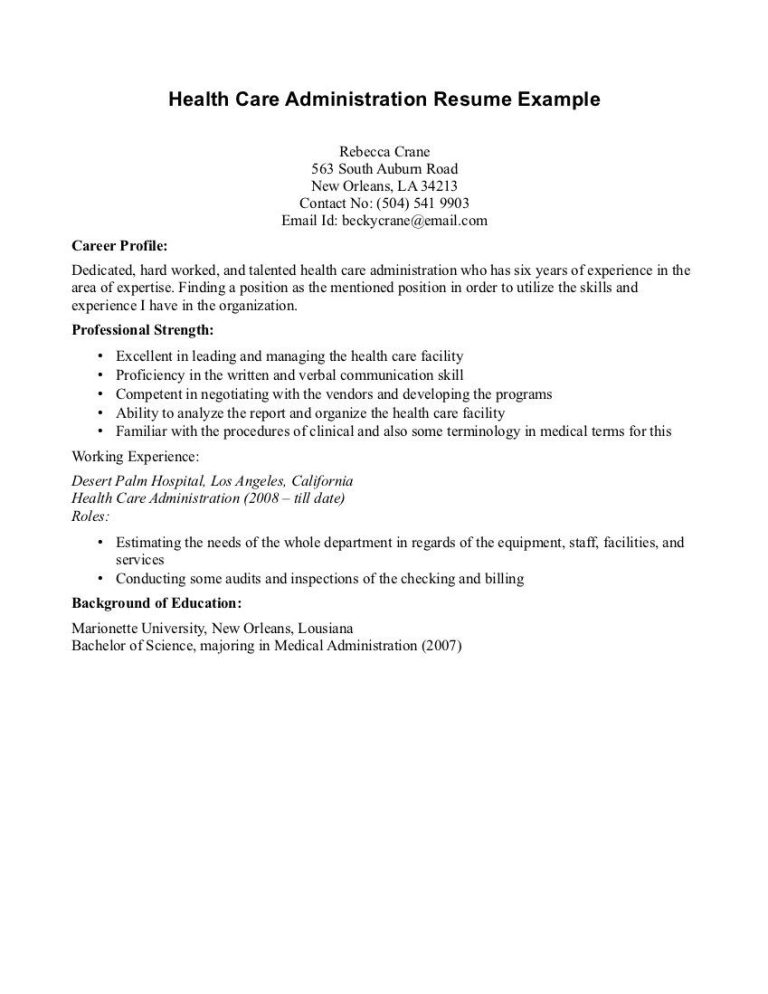 Health Information Management Cover Letter Examples