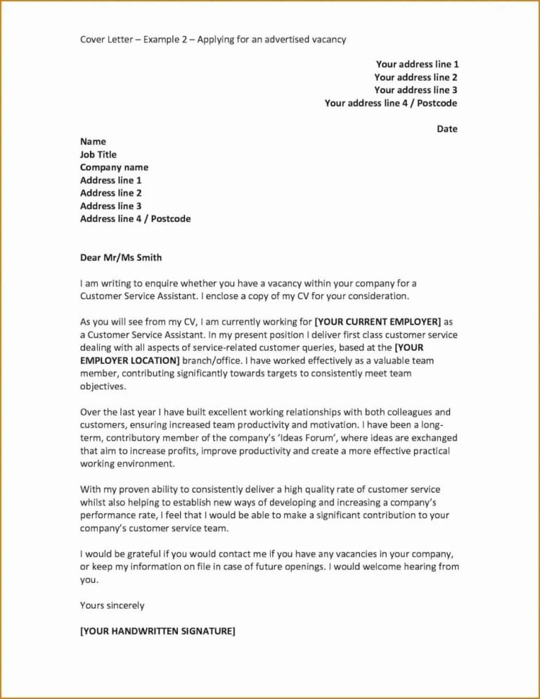 Cover Letter Examples For All Job Applications In 2021