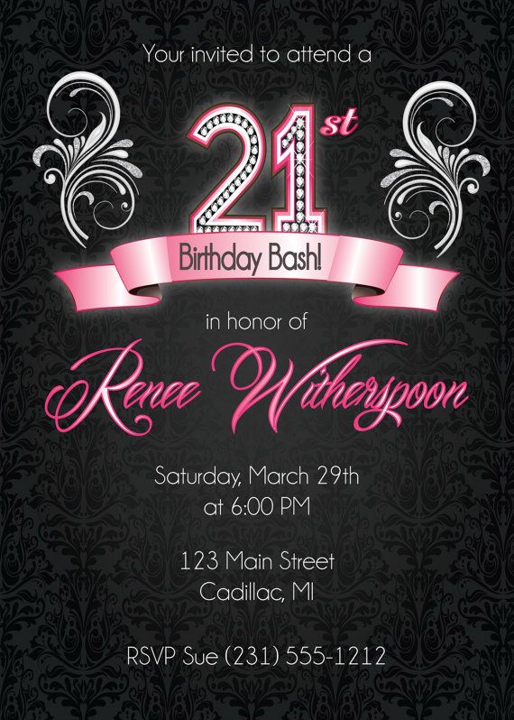 What To Write On A 21st Invitation