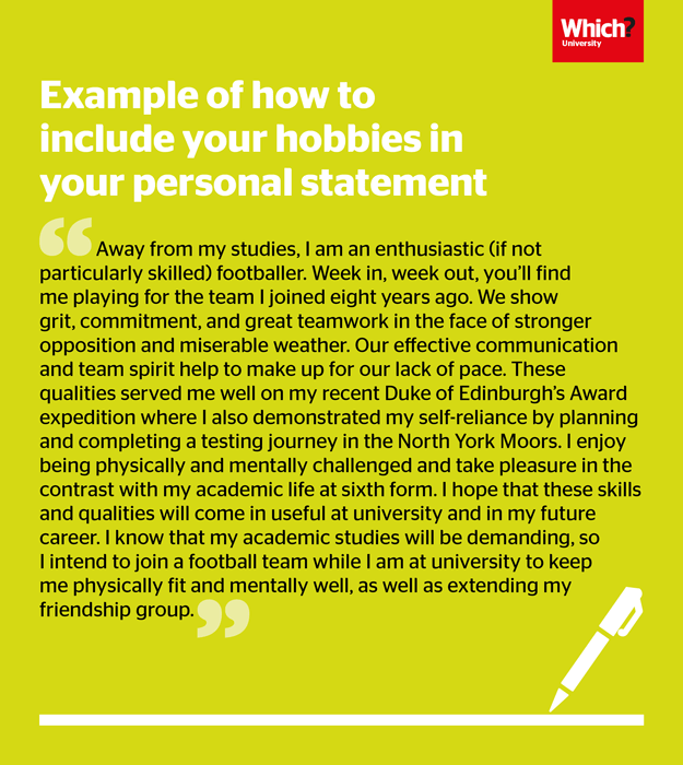 How To Write A Personal Statement Examples For The Job