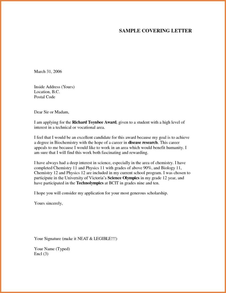 Cover Letter Examples Pdf South Africa