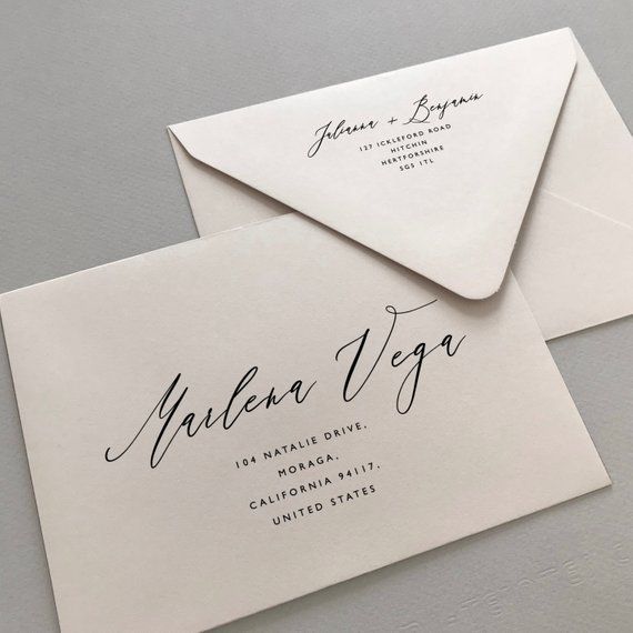 Invitation Letter Envelope Sample