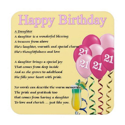 What To Say To Your Daughter On Her 21st Birthday