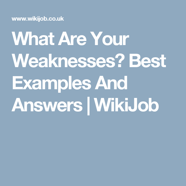 What Are Your Weaknesses Public Speaking