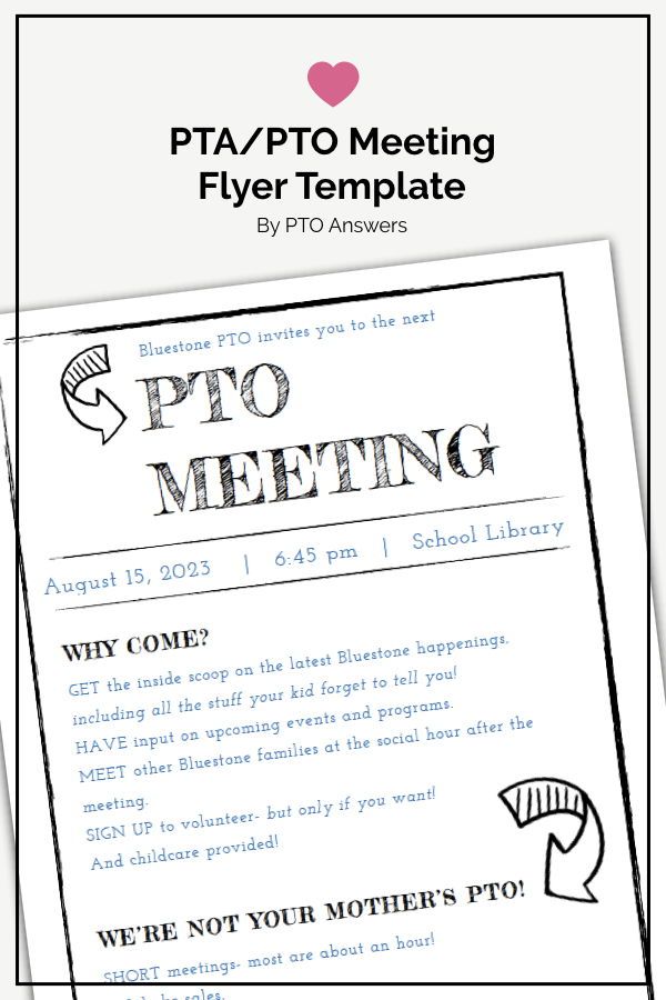 Letter Inviting Parents For Pta Meeting