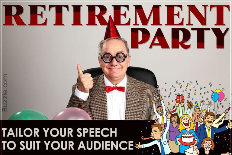 What Should Be In A Retirement Speech