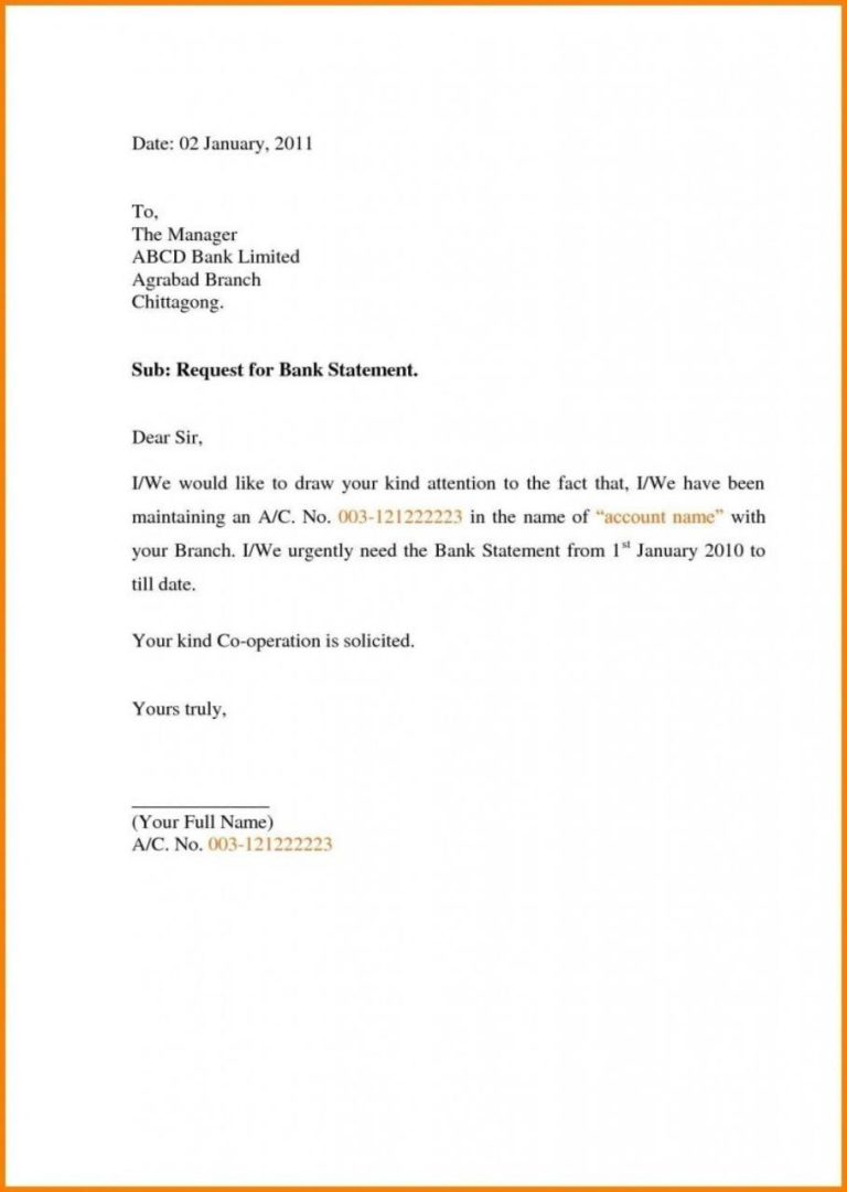 Bank Loan Application Letter Sample