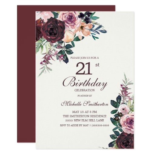 How To Make A 21st Birthday Invitation