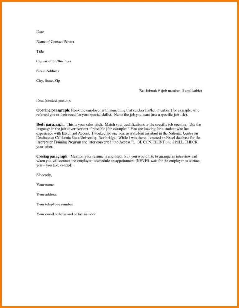 Sample Application Letter For Administrative Aide With No Experience