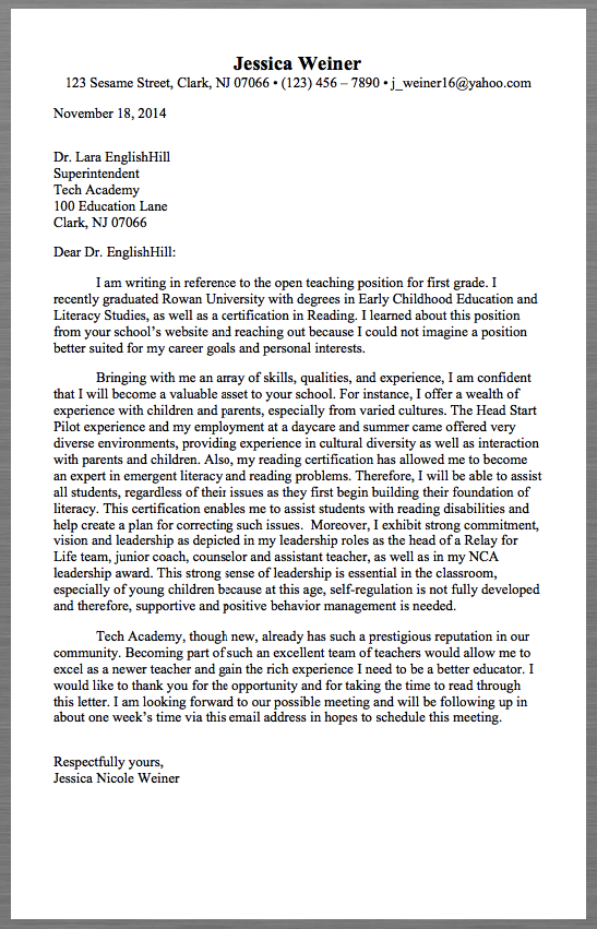 Tech Cover Letter Examples