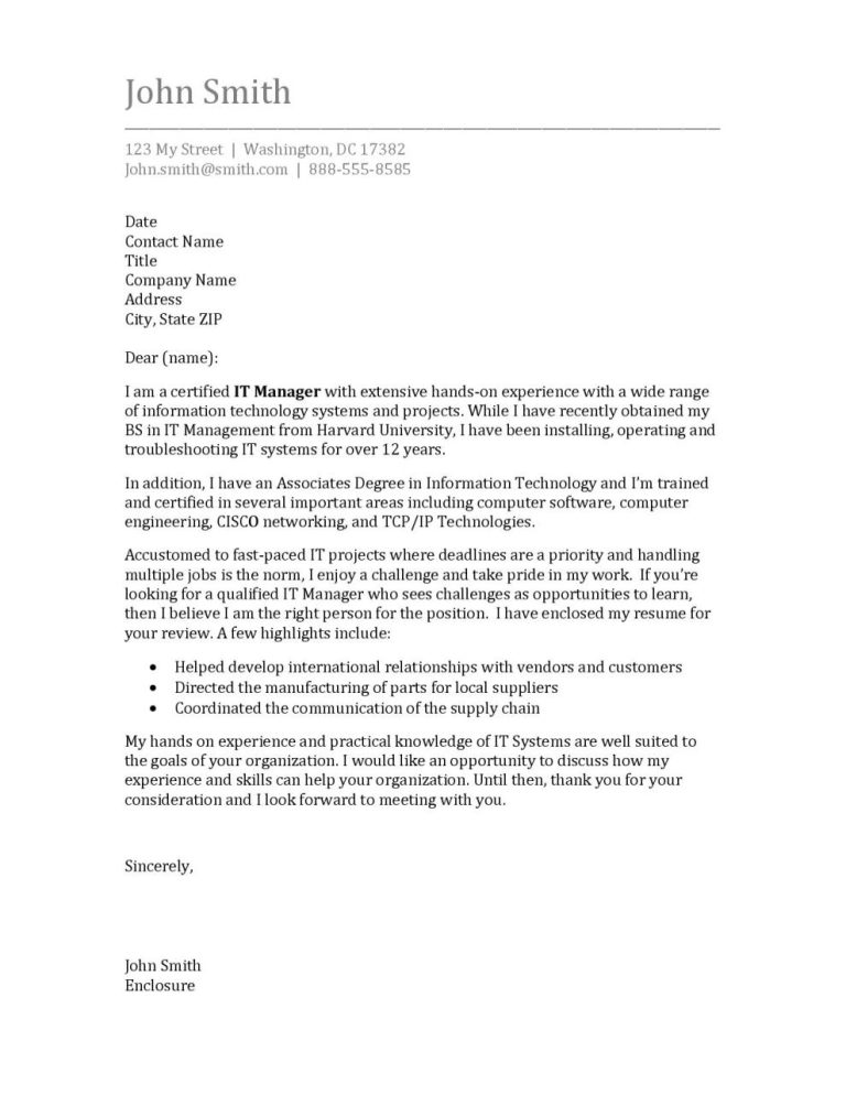 Harvard Cover Letter Template