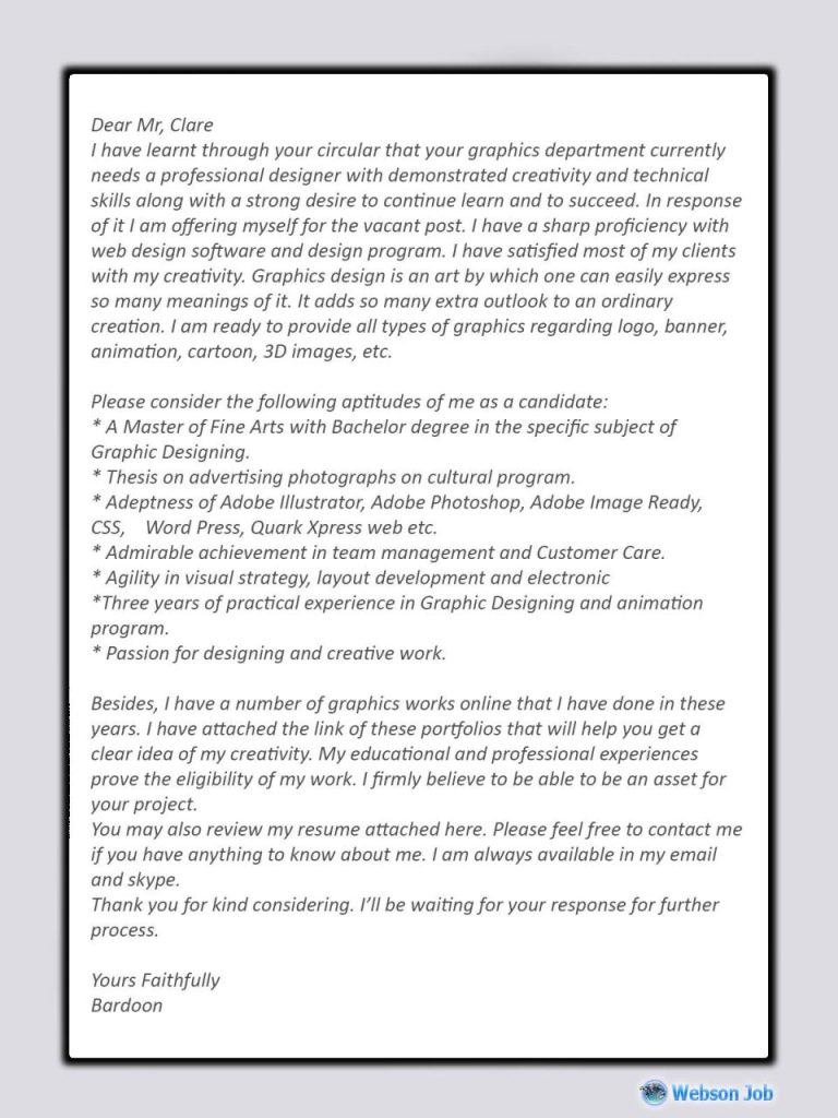 Cover Letter Upwork Sample