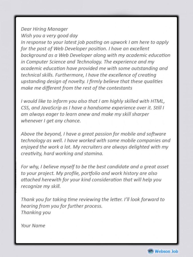 Sample Cover Letter For Virtual Assistant