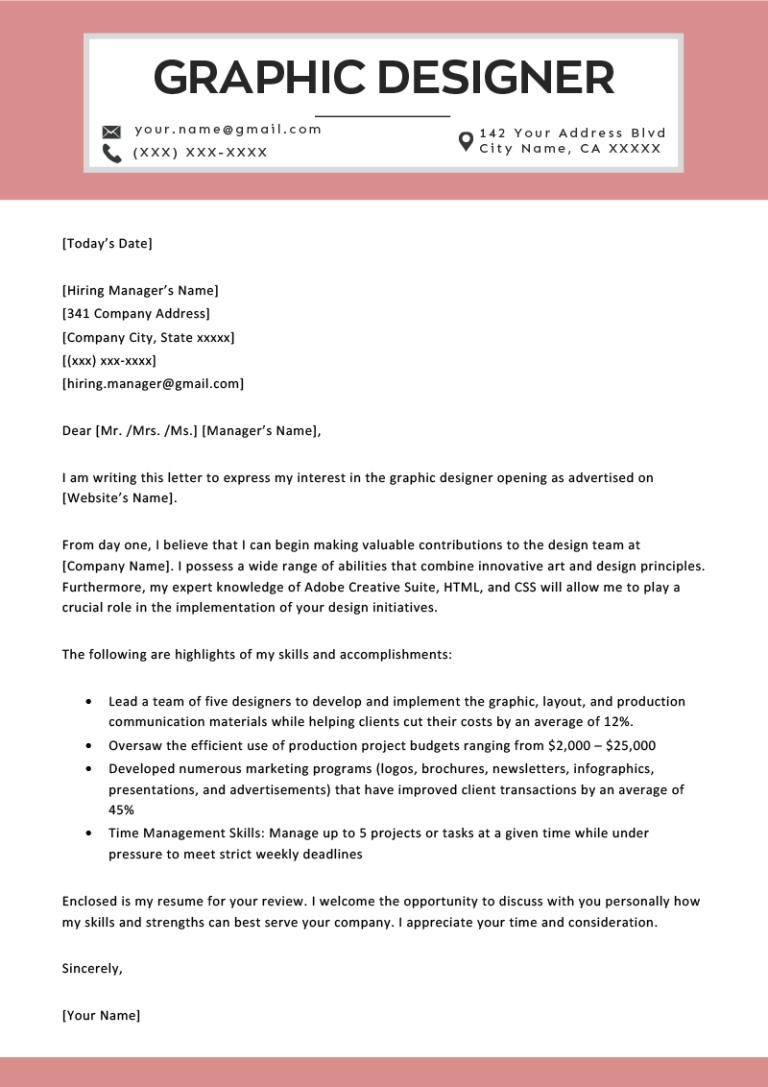 2020 Cover Letter Examples