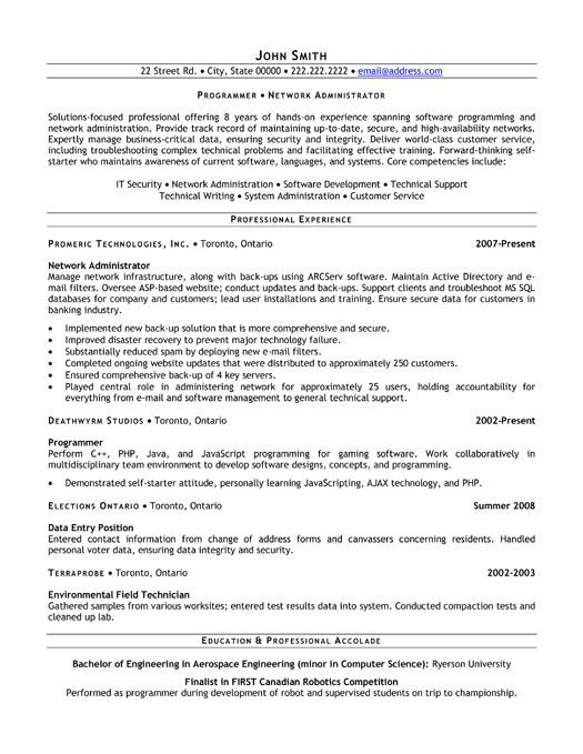 System Engineer Resume