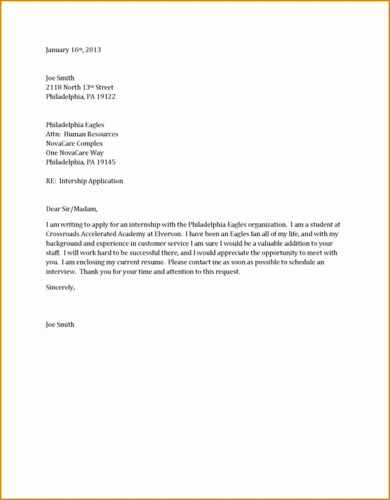 General Cover Letter Template