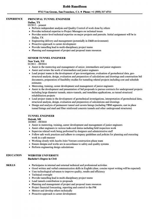 Engineering Cv Examples