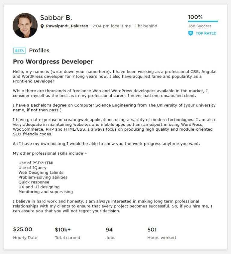 Upwork Cover Letter For Data Entry