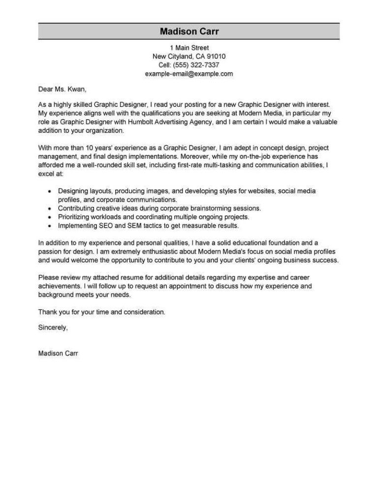 Senior Project Manager Cover Letter