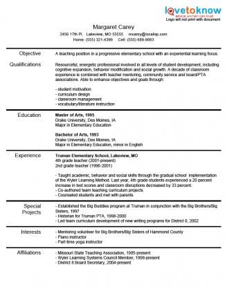 Resume Experience Examples