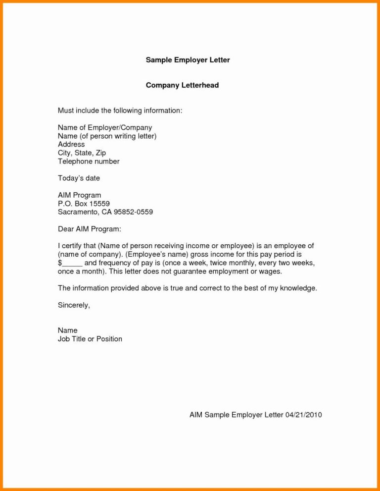 Sample Of A Good Application Letter