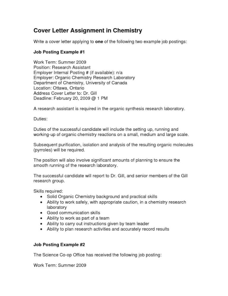 Cover Letter For Internal Position Example