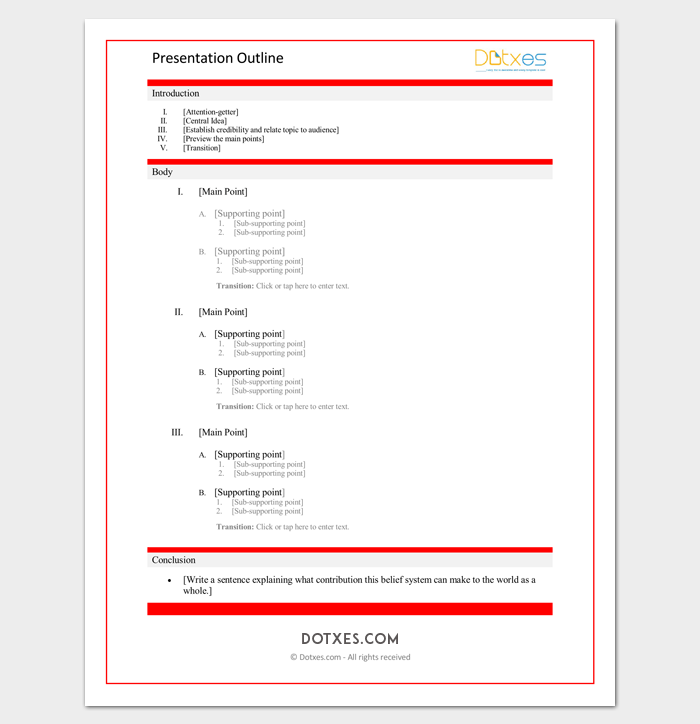 Presentation Speech Sample