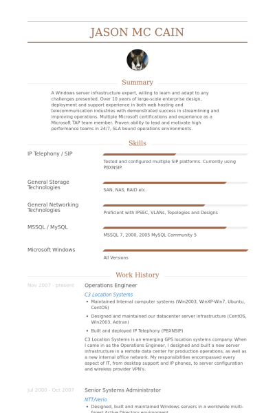 Engineering Cv Template