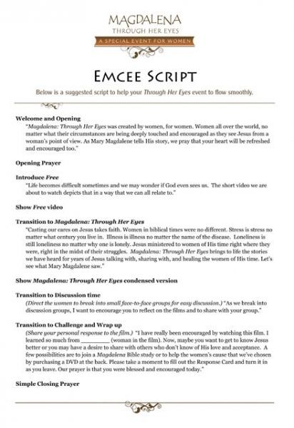 Wedding Emcee Script