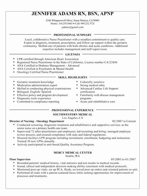 Rn Resume Template